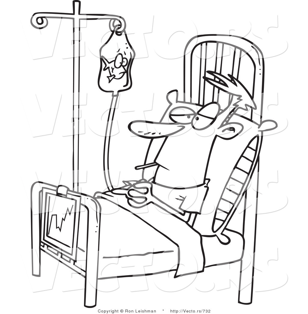 clipart sick man in bed - photo #43